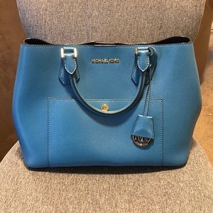 Michael Kors Bag Blue with Gold